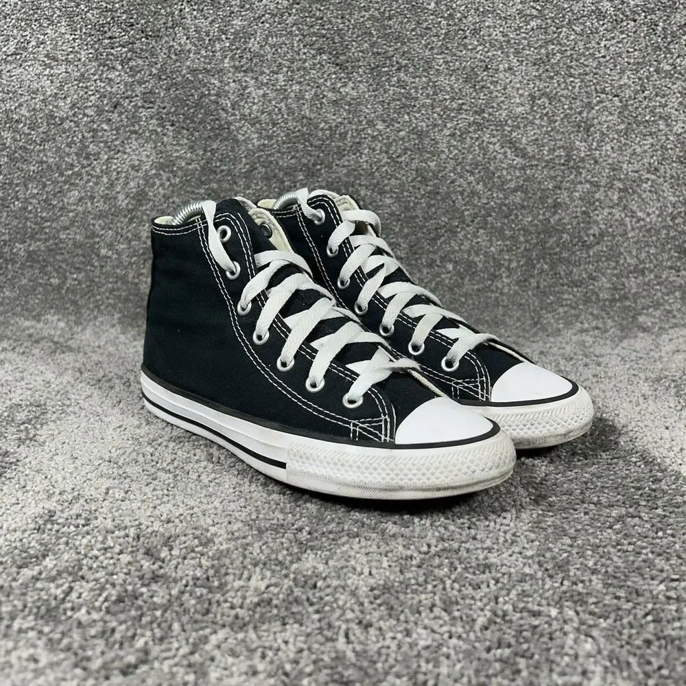 Converse Chuck Taylor All Star Hi 3J231C Kids Sz 2.5 Black Athletic Skate Shoes